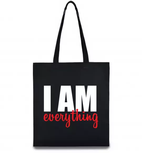 Эко-сумка I am everything Черный фото
