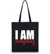 Эко-сумка I am everything Черный фото