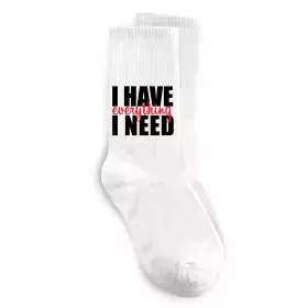 Носки I have everything Белый фото