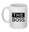 Чашка керамічна The Boss Білий фото
