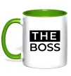 Чашка с цветной ручкой The Boss Лаймовый Чашка с цветной ручкой The Boss Лаймовый фото