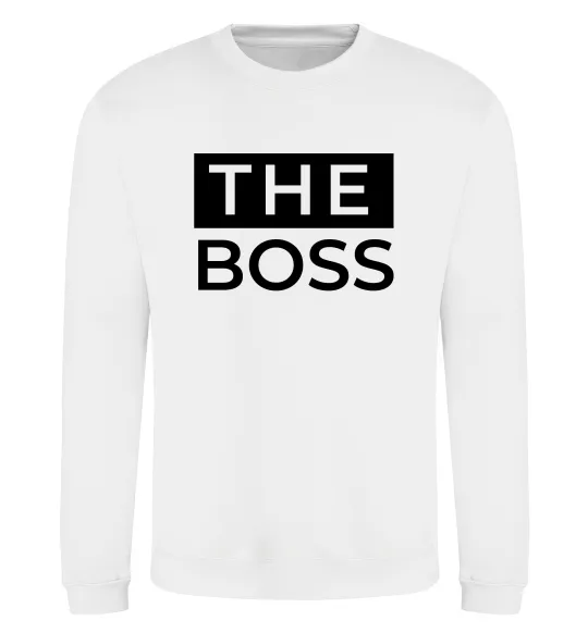 Свитшот The Boss Белый фото