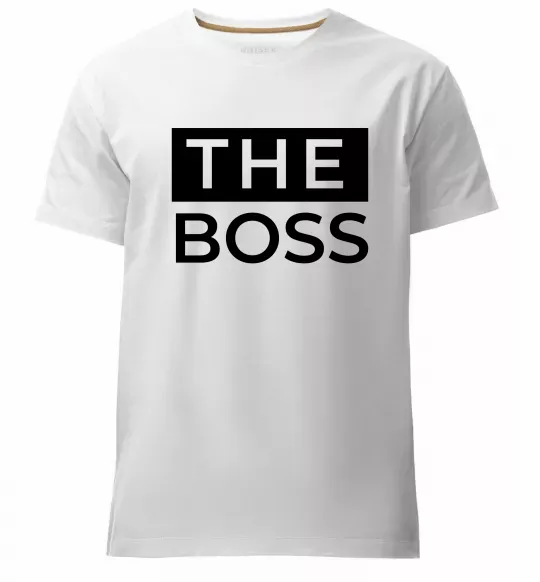 Мужская премиум футболка The Boss Белый фото