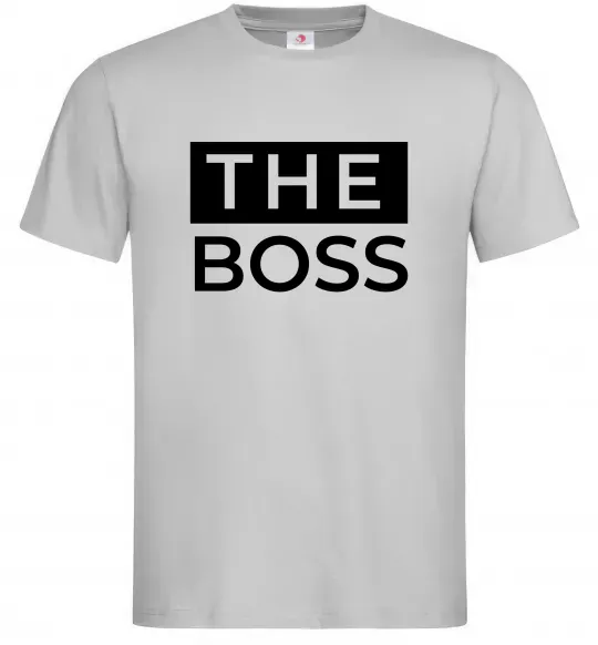 Мужская футболка The Boss Серый фото