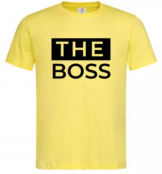 Мужская футболка The Boss Лимонный фото