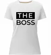 Женская премиум футболка The Boss Белый фото