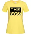 Женская футболка The Boss Лимонный Женская футболка The Boss Лимонный фото