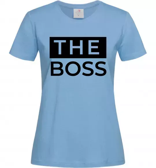 Женская футболка The Boss Голубой фото