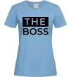 Женская футболка The Boss Голубой Женская футболка The Boss Голубой фото