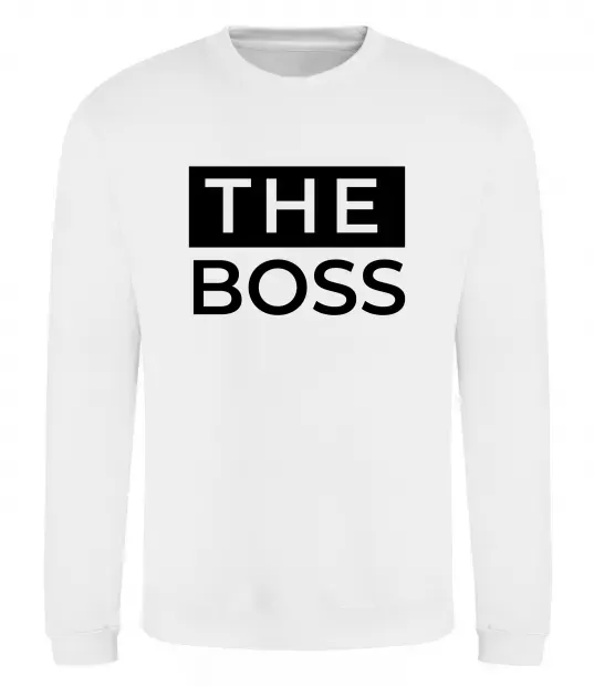 Свитшот The Boss Белый фото