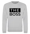 Свитшот The Boss Серый меланж Свитшот The Boss Серый меланж фото