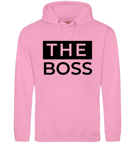 Мужская толстовка (худи) The Boss Розовый фото