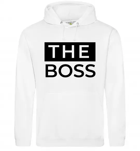 Чоловіча толстовка (худі) The Boss Білий фото