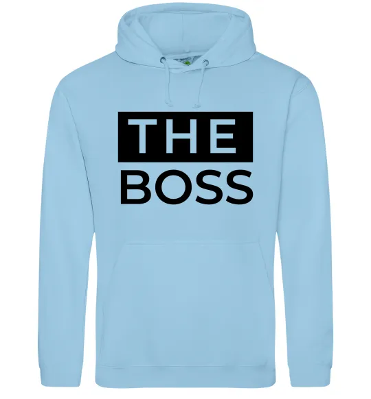 Мужская толстовка (худи) The Boss Голубой фото