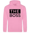 Женская толстовка (худи) The Boss Розовый фото