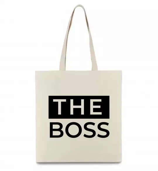Еко-сумка The Boss Бежевий фото