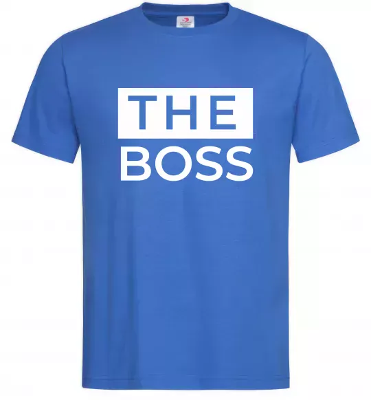 Мужская футболка The Boss Ярко-синий фото