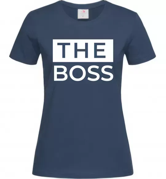 Женская футболка The Boss Темно-синий фото