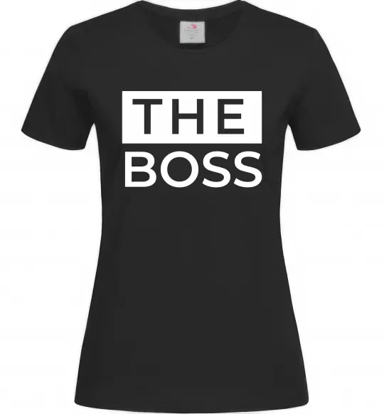 Женская футболка The Boss Черный фото