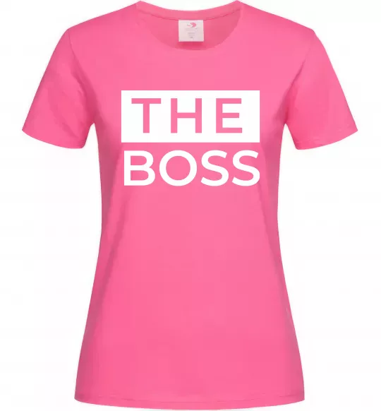 Женская футболка The Boss Ярко-розовый фото