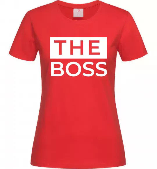Женская футболка The Boss Красный фото
