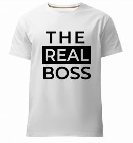 Чоловіча преміум футболка The real boss Чоловіча преміум футболка The real boss