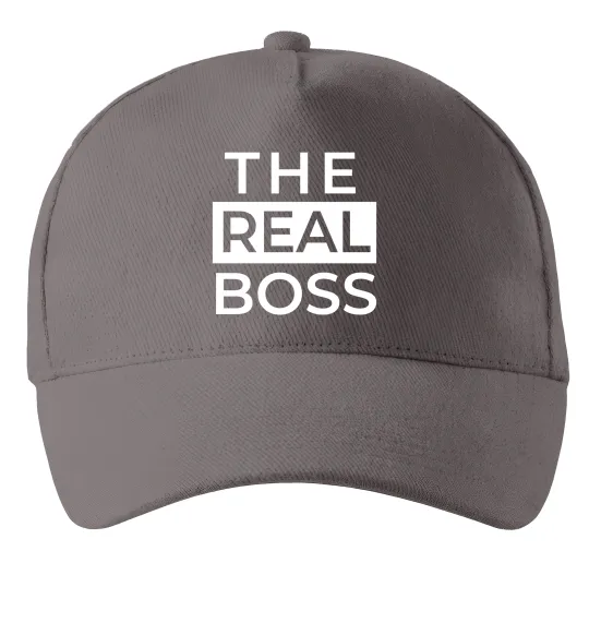 Кепка The real boss Сірий фото