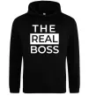 Жіноча толстовка (худі) The real boss Чорний Жіноча толстовка (худі) The real boss Чорний фото
