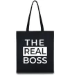 Эко-сумка The real boss Черный Эко-сумка The real boss Черный фото