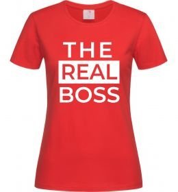 Женская футболка The real boss