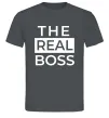Мужская футболка The real boss Графит фото
