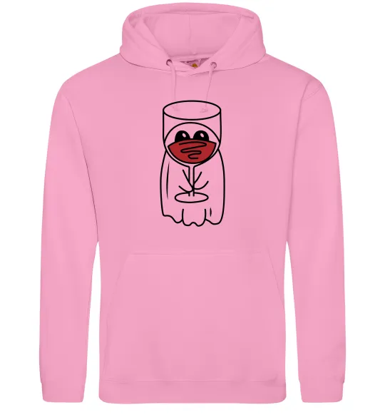 Женская толстовка (худи) Привид з вином Розовый фото