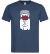 Мужская футболка Привид з вином Темно-синий фото