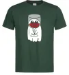 Мужская футболка Привид з вином Темно-зеленый фото
