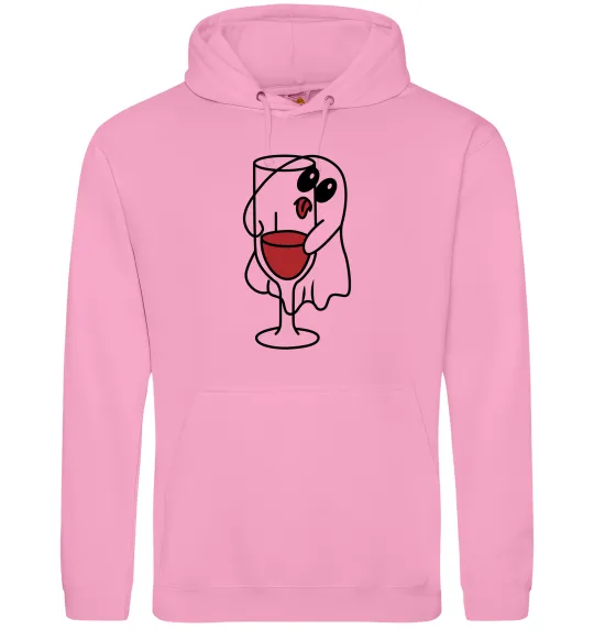 Женская толстовка (худи) Привид з вином пара Розовый фото
