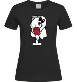 Жіноча футболка Привид з вином пара