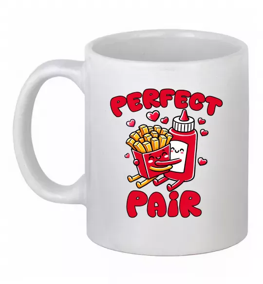 Чашка керамическая Кетчуп з картоплею Белый фото