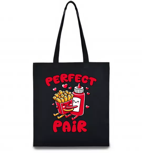 Эко-сумка Кетчуп з картоплею Черный фото