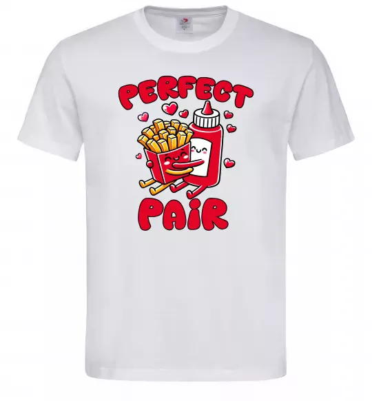 Мужская футболка Кетчуп з картоплею Белый фото