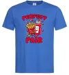 Мужская футболка Кетчуп з картоплею Ярко-синий Мужская футболка Кетчуп з картоплею Ярко-синий фото