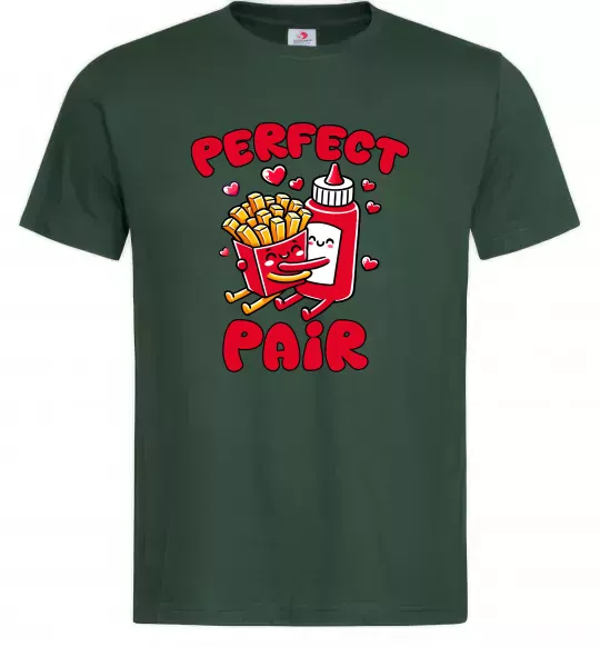 Мужская футболка Кетчуп з картоплею Темно-зеленый фото