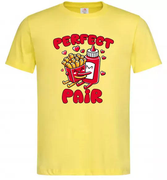 Мужская футболка Кетчуп з картоплею Лимонный фото