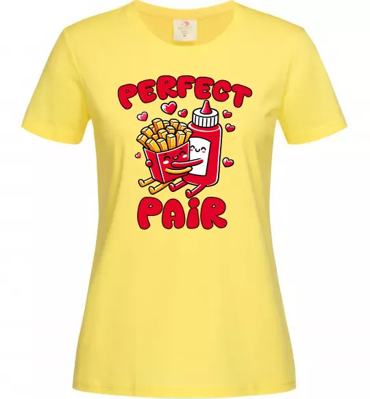 Жіноча футболка Кетчуп з картоплею Лимонний фото