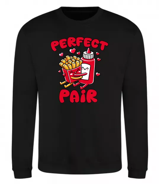 Свитшот Кетчуп з картоплею Черный фото