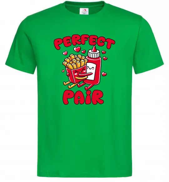 Мужская футболка Картопля з кетчупом Зеленый фото