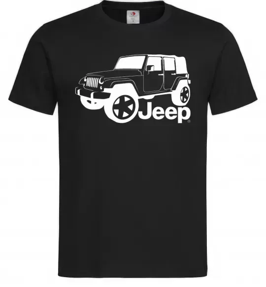 Чоловіча футболка JEEP розмір, колір - чорний, розмір - M Чорний фото
