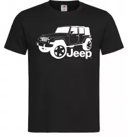 Чоловіча футболка JEEP розмір, колір - чорний, розмір - M Чорний фото