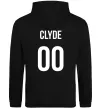 Мужская толстовка (худи) Clyde на спині Черный фото