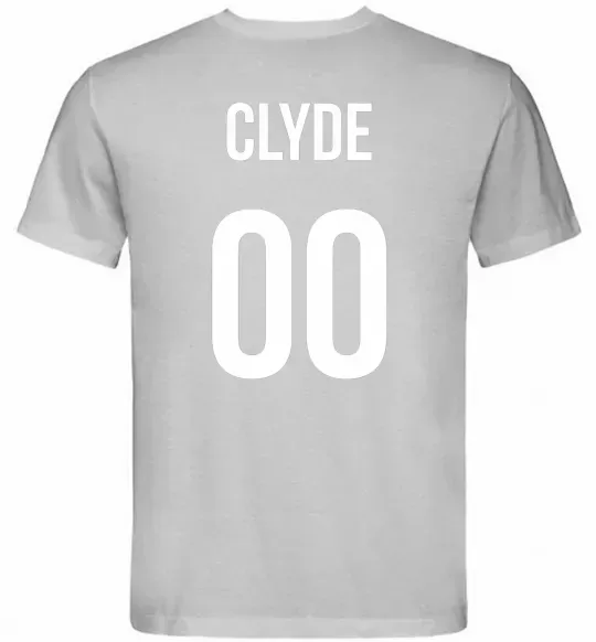 Чоловіча футболка Clyde на спині Сірий фото