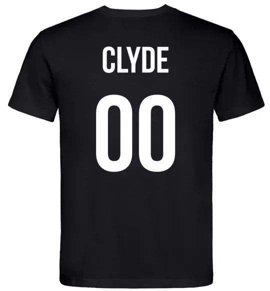 Чоловіча футболка Clyde на спині Чорний фото